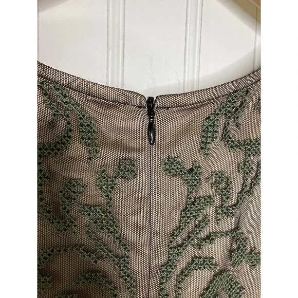 Sundance Lucky In Love Sleeveless Dress Size 10 Black Tulle Embroidered Overlay - Picture 5 of 16